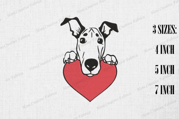 Cute Great Dane Peeking from Heart Review