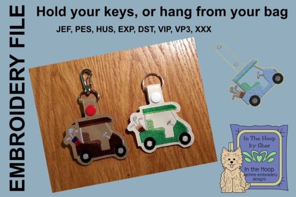 Golf Cart with Clubs Key Fob: A Designer’s Review