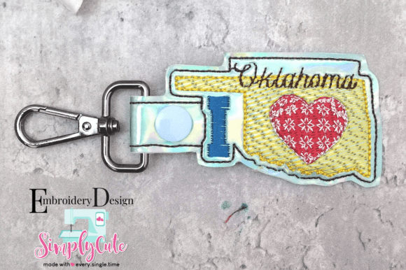 Review: I Love Oklahoma ITH Snap Tab Key Fob