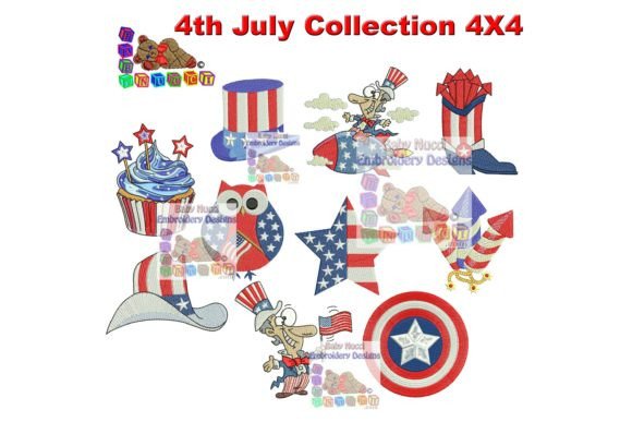 Reviewing the 4th of July Collection for Embroidery
